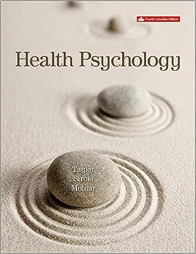 Health Psychology 4th Canadian Edition